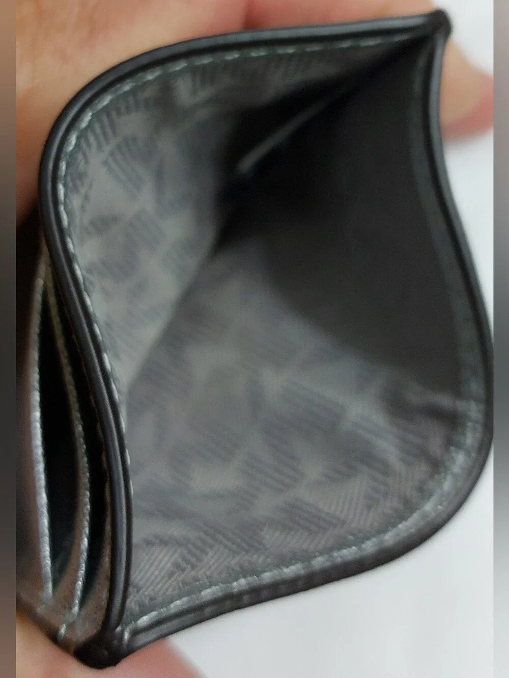 Michael Kors Metallic Silver Logo Clutch Wallet